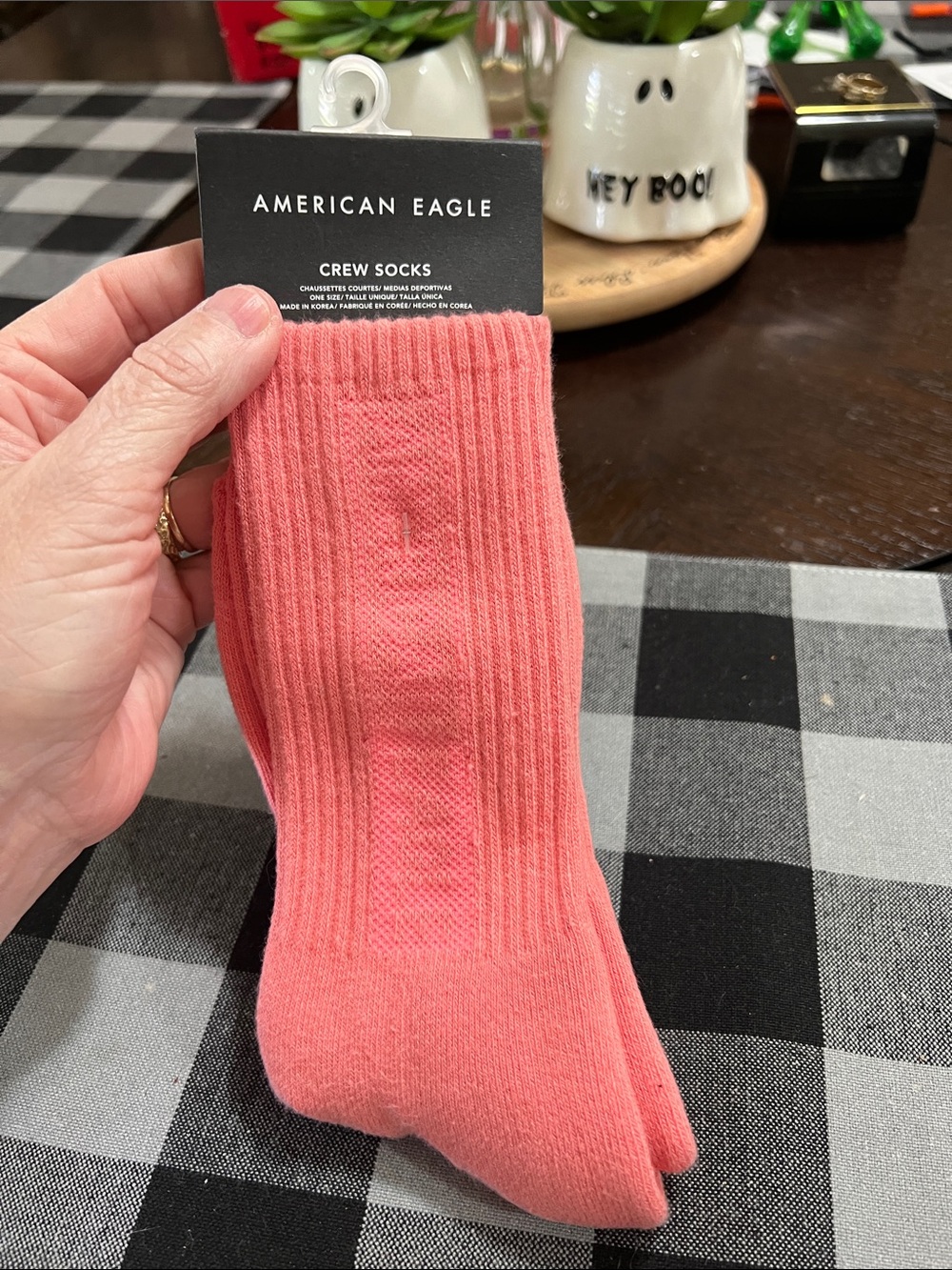 New American Eagle Outfitters Crew Socks - Coral Pink